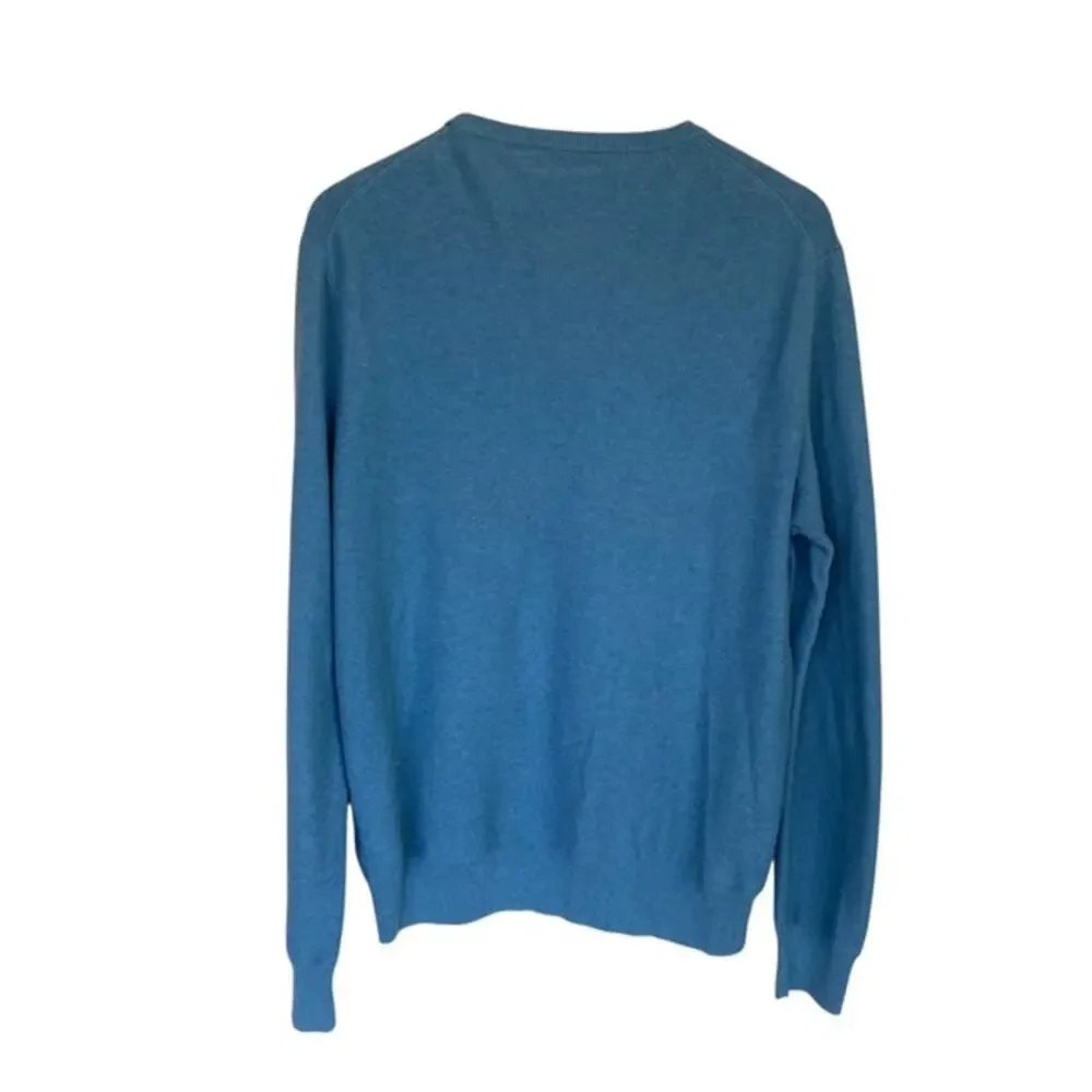 J. Crew Blue Crewneck Pullover Sweater - Medium